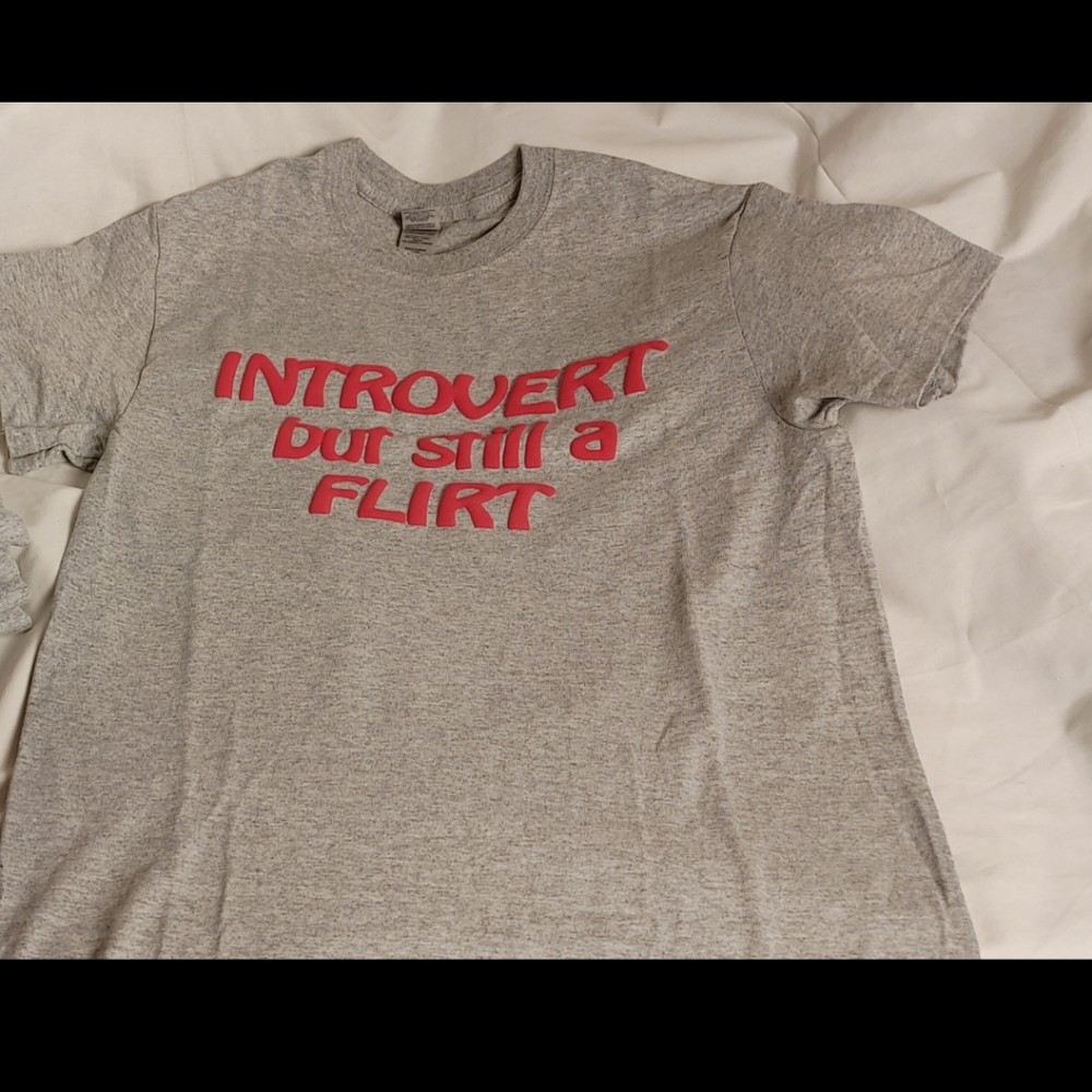 Graphic tee with a message